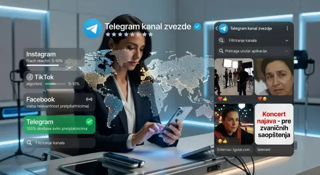 Kako pratiti zvezde i ostvariti besplatan pristup ekskluzivnim sadržajima na Telegram kanalu